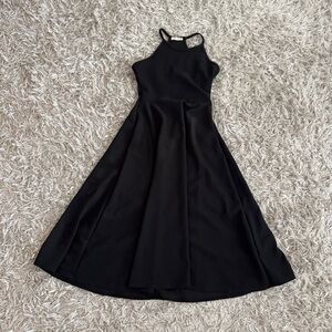 Olivia Rae Black Halter Skater Dress